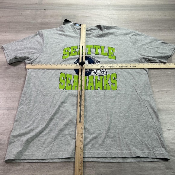 NEW Seattle Seahawks Shirt Mens XL Gray NFL Football Graphic Tee Crewneck - Picture 5 of 8